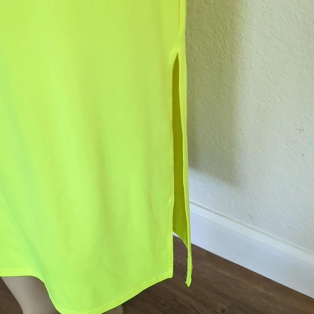 Posh Peanut Neon Green Maxi Dress Small - Picture 6 of 8